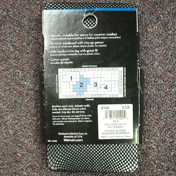 George Black Patterned Tights - Picture 2 of 2